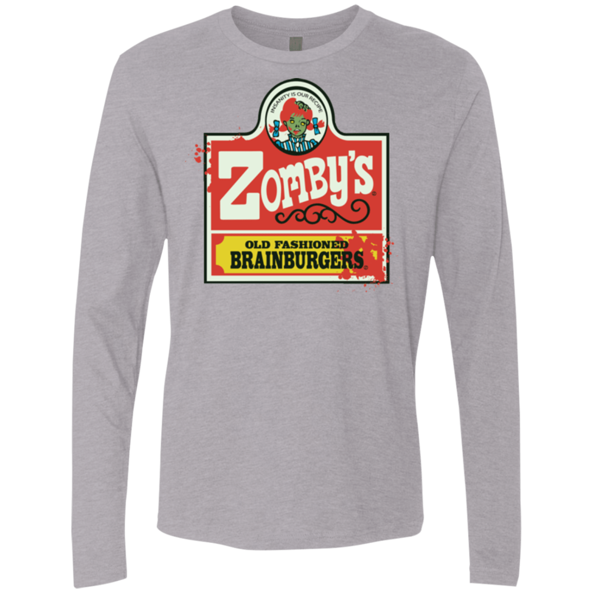 T-Shirts Heather Grey / Small zombys Men's Premium Long Sleeve