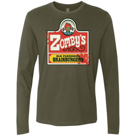 T-Shirts Military Green / Small zombys Men's Premium Long Sleeve