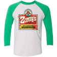 T-Shirts Heather White/Envy / X-Small zombys Men's Triblend 3/4 Sleeve