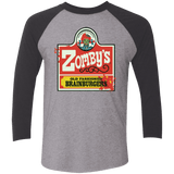 T-Shirts Premium Heather/ Vintage Black / X-Small zombys Men's Triblend 3/4 Sleeve