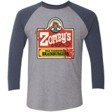 T-Shirts Premium Heather/ Vintage Navy / X-Small zombys Men's Triblend 3/4 Sleeve