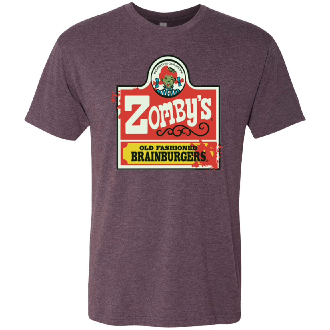T-Shirts Vintage Purple / Small zombys Men's Triblend T-Shirt