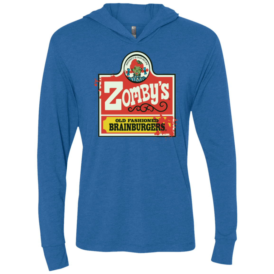 T-Shirts Vintage Royal / X-Small zombys Triblend Long Sleeve Hoodie Tee