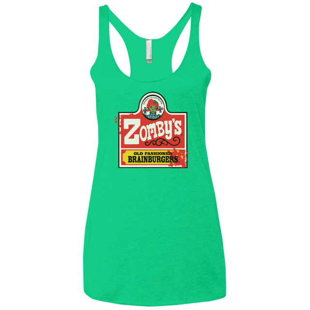 T-Shirts Envy / X-Small zombys Women's Triblend Racerback Tank