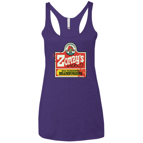 T-Shirts Purple / X-Small zombys Women's Triblend Racerback Tank