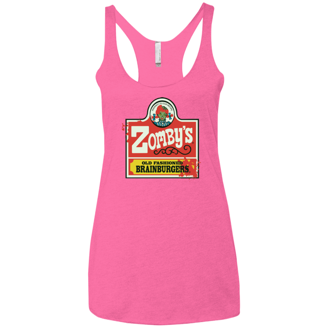 T-Shirts Vintage Pink / X-Small zombys Women's Triblend Racerback Tank