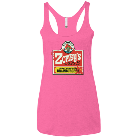 T-Shirts Vintage Pink / X-Small zombys Women's Triblend Racerback Tank