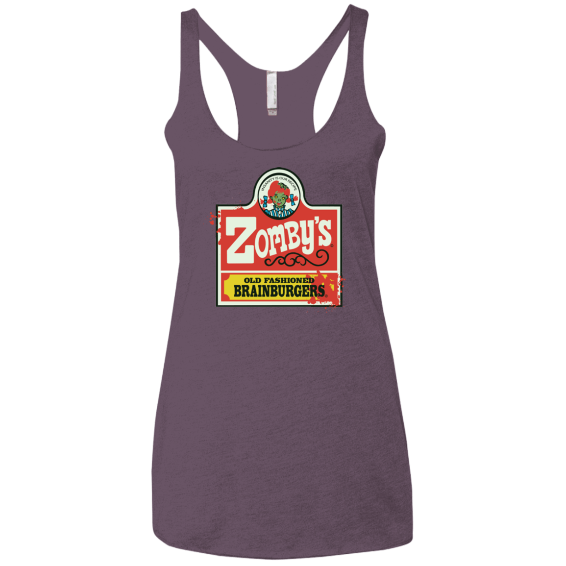 T-Shirts Vintage Purple / X-Small zombys Women's Triblend Racerback Tank