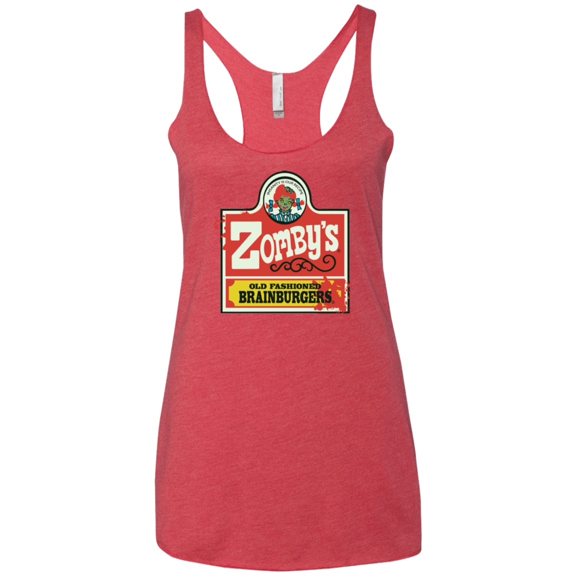 T-Shirts Vintage Red / X-Small zombys Women's Triblend Racerback Tank