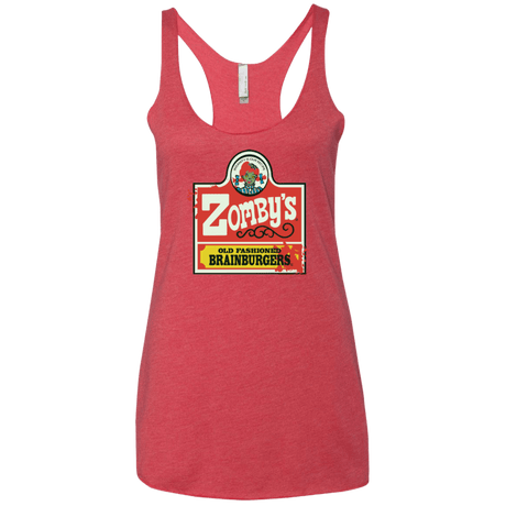 T-Shirts Vintage Red / X-Small zombys Women's Triblend Racerback Tank