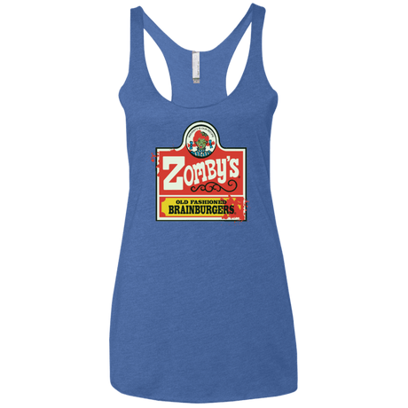 T-Shirts Vintage Royal / X-Small zombys Women's Triblend Racerback Tank