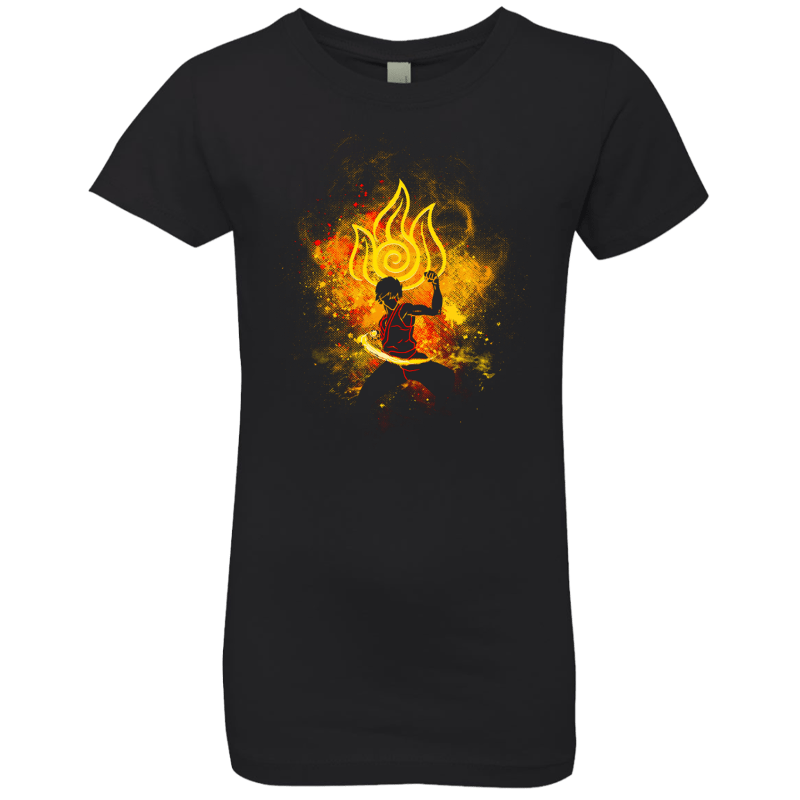 T-Shirts Black / YXS Zuko Art Girls Premium T-Shirt