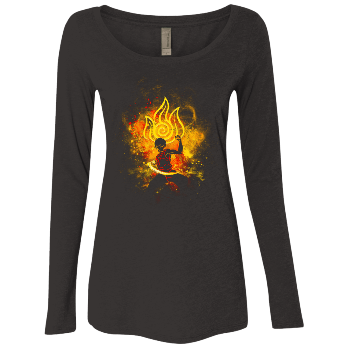 T-Shirts Vintage Black / Small Zuko Art Women's Triblend Long Sleeve Shirt