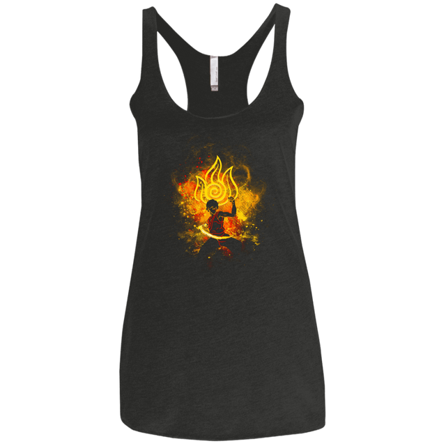 T-Shirts Vintage Black / X-Small Zuko Art Women's Triblend Racerback Tank