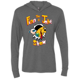 The Finn and Jake Show Triblend Long Sleeve Hoodie Tee