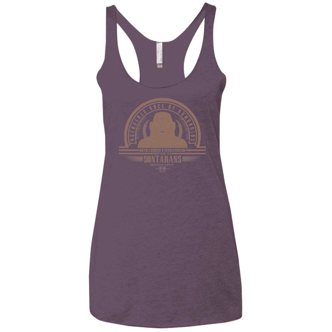 Who Villains Sontarans Women's Triblend Racerback Tank