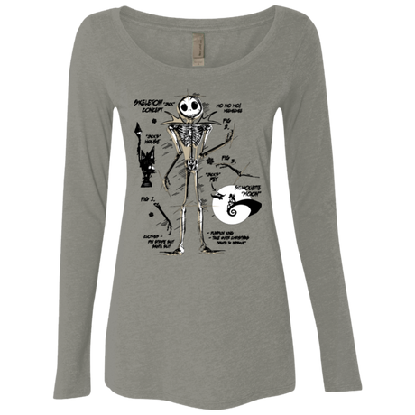 Skeleton Concept Women's Triblend Long Sleeve Shirt