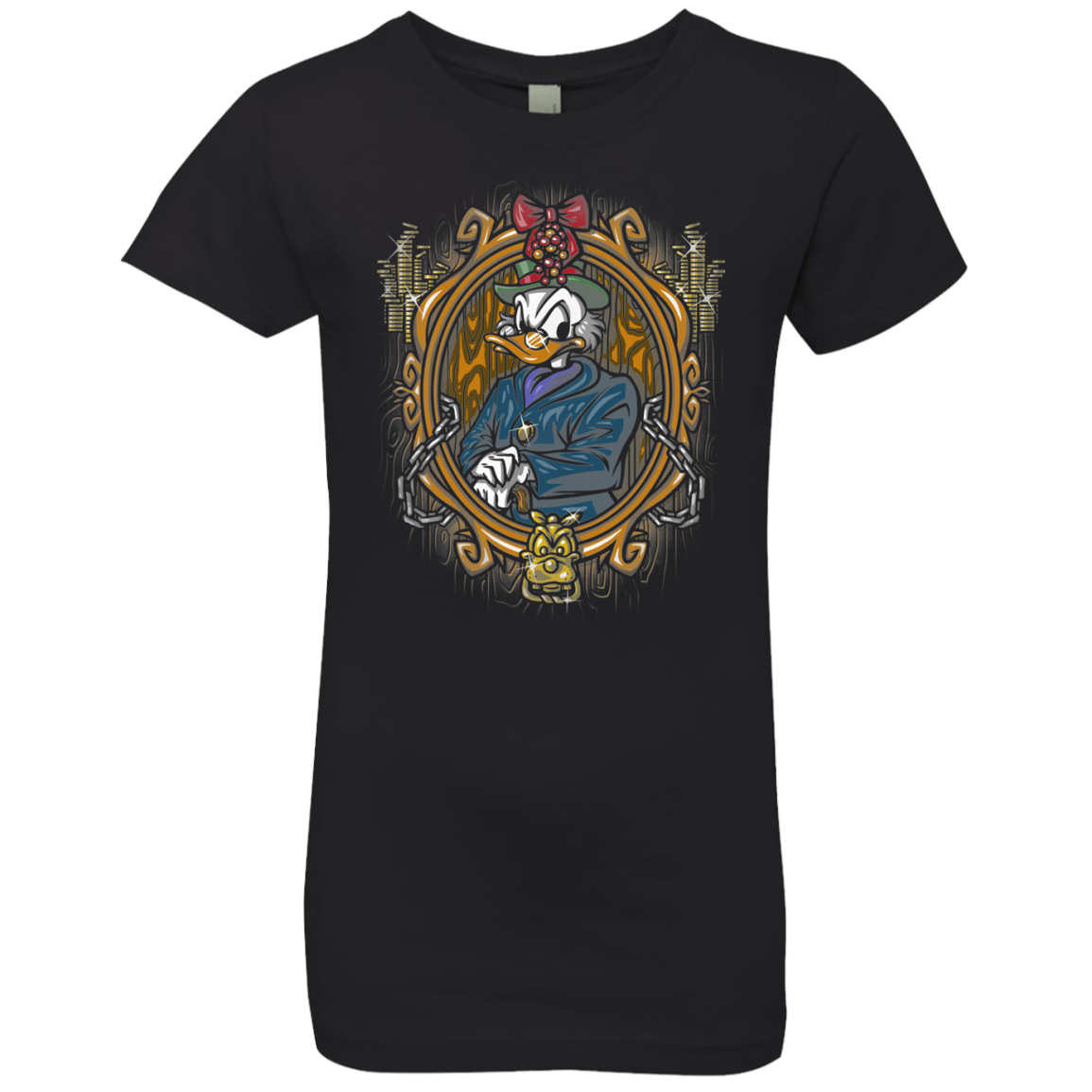 Mickeys Christmas Carol Scrooge Girls Premium T-Shirt