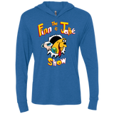 The Finn and Jake Show Triblend Long Sleeve Hoodie Tee