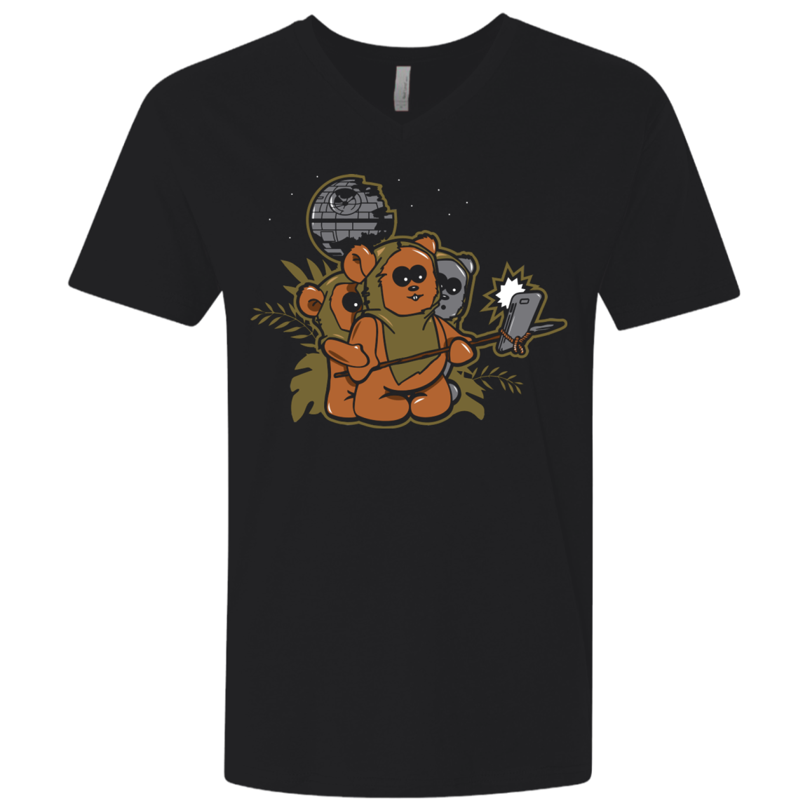 Ewok Selfie Men's Premium V-Neck