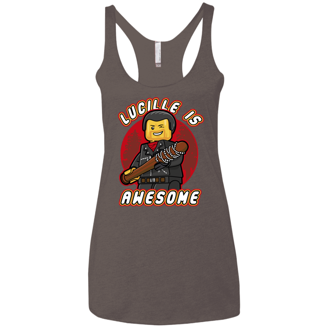 Lucille is Awesome Women's Triblend Racerback Tank