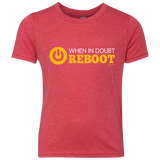 When In Doubt Reboot Youth Triblend T-Shirt