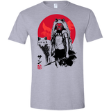 Wolf Girl sumi-e Men's Semi-Fitted Softstyle