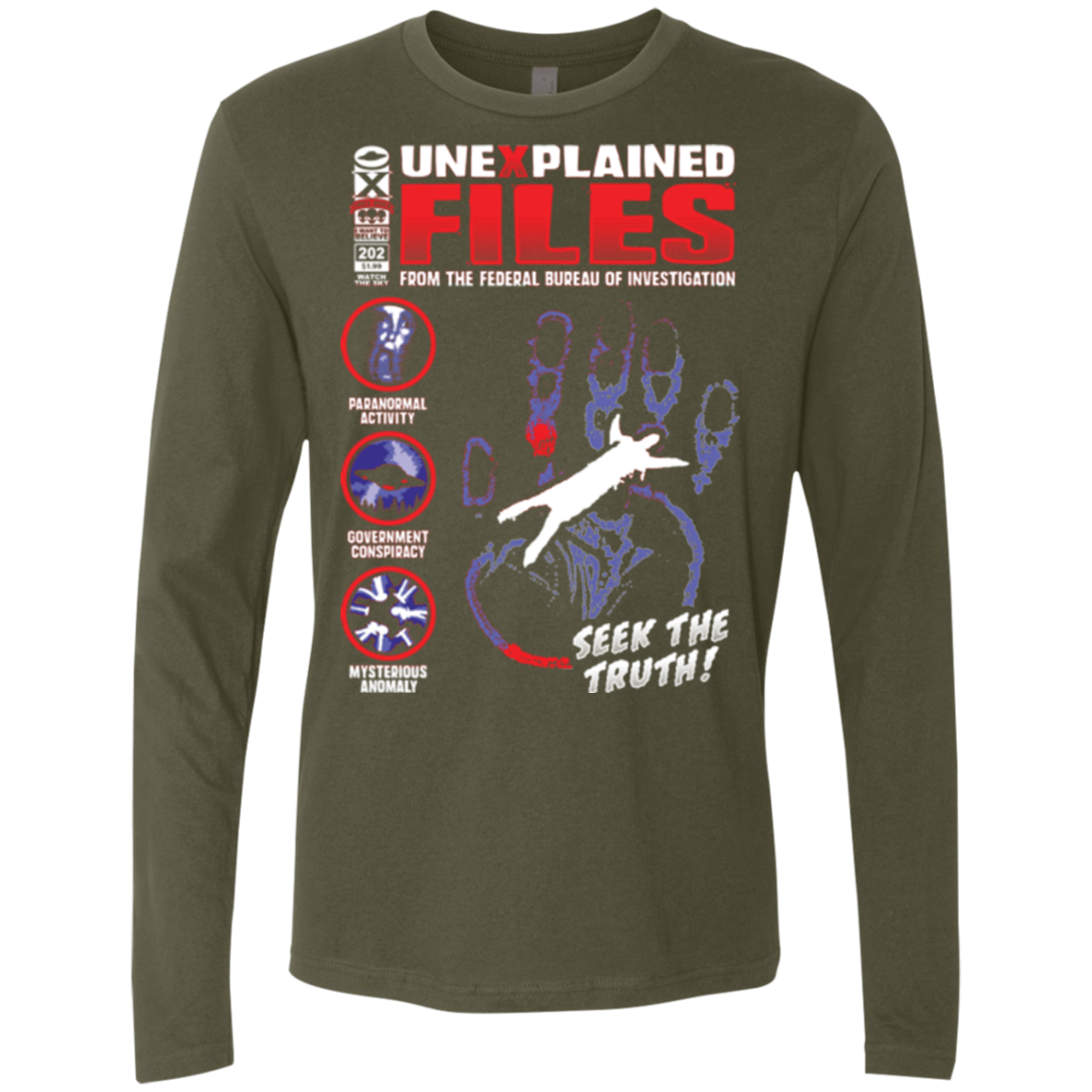 Unexplained Files Men's Premium Long Sleeve