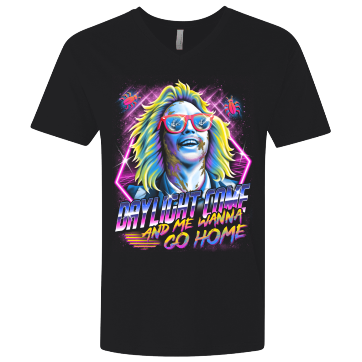Beetlejuice 80s Nostalgia Men's Premium V-Neck