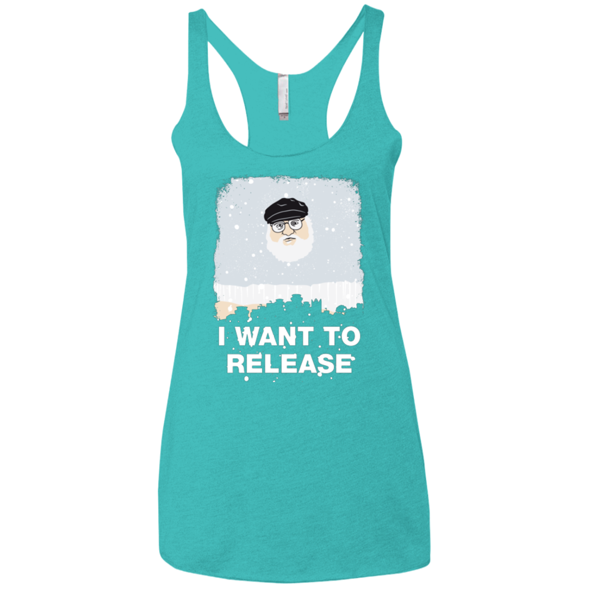 I Want to Release Women's Triblend Racerback Tank
