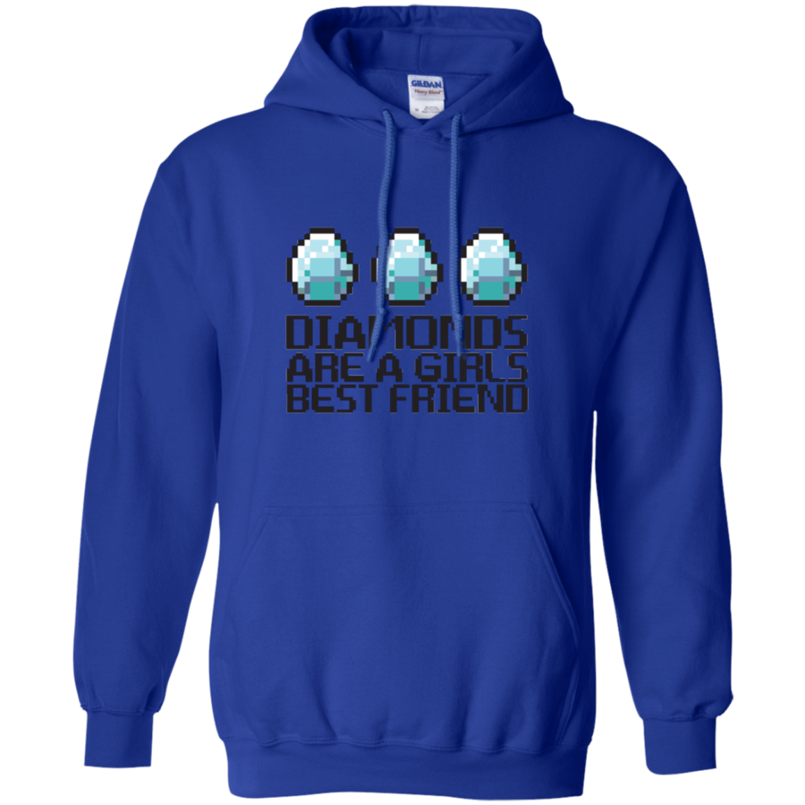 Diamonds Are A Girls Best Friend Pullover Hoodie