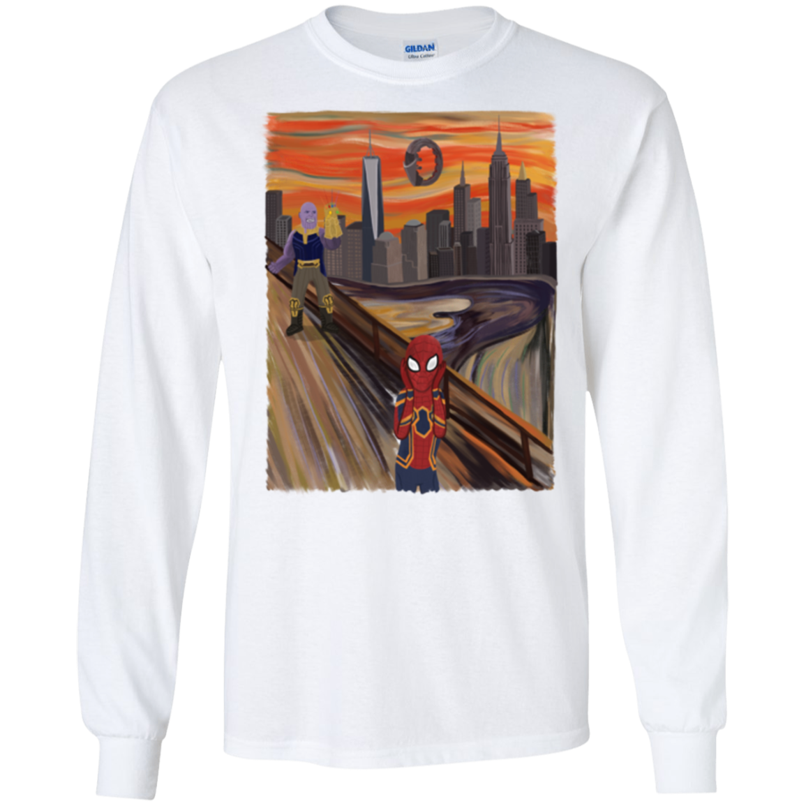 Spider Scream Men's Long Sleeve T-Shirt