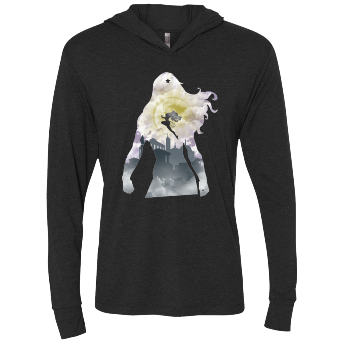 The Princess Triblend Long Sleeve Hoodie Tee