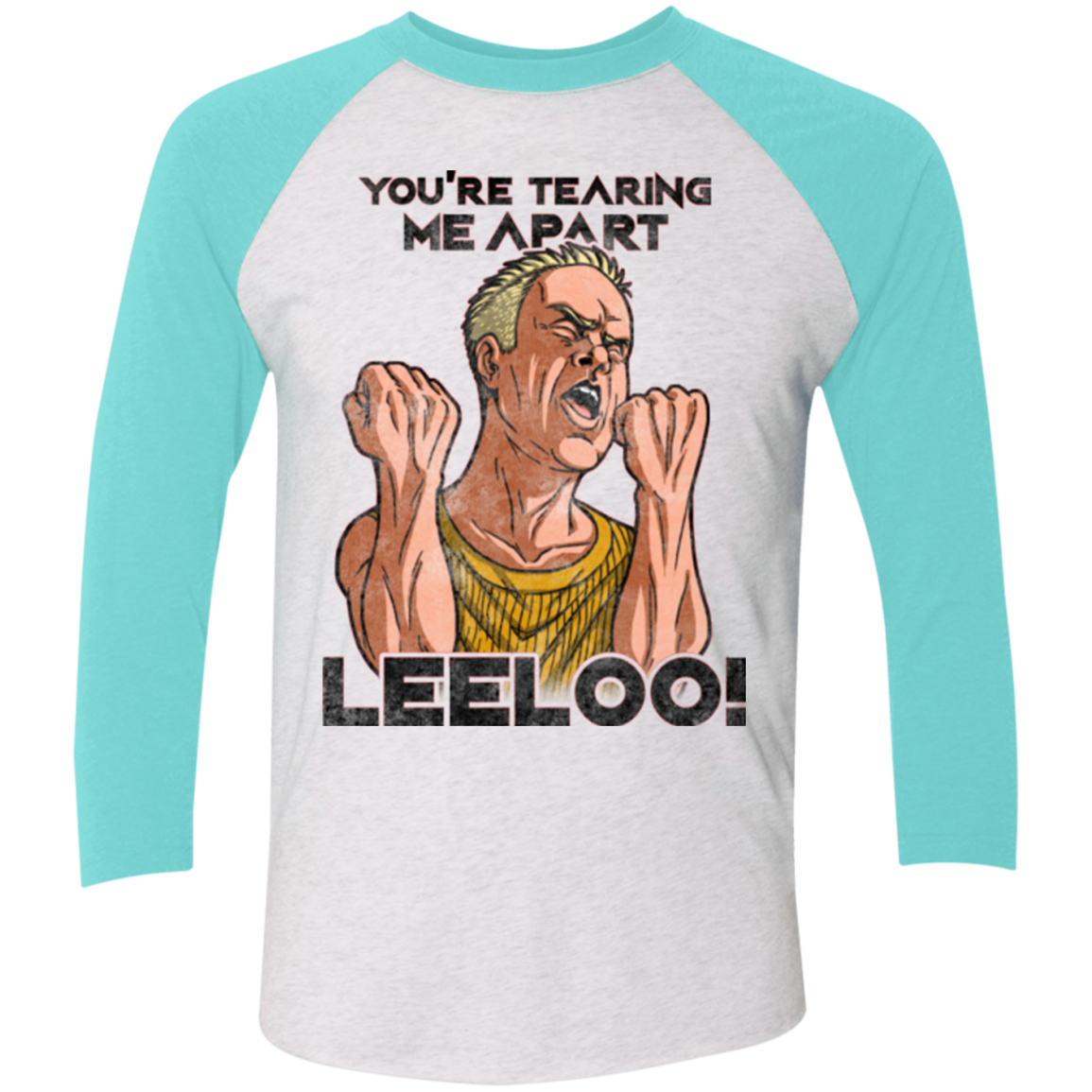 Youre Tearing Me Apart Leeloo Men's Triblend 3/4 Sleeve
