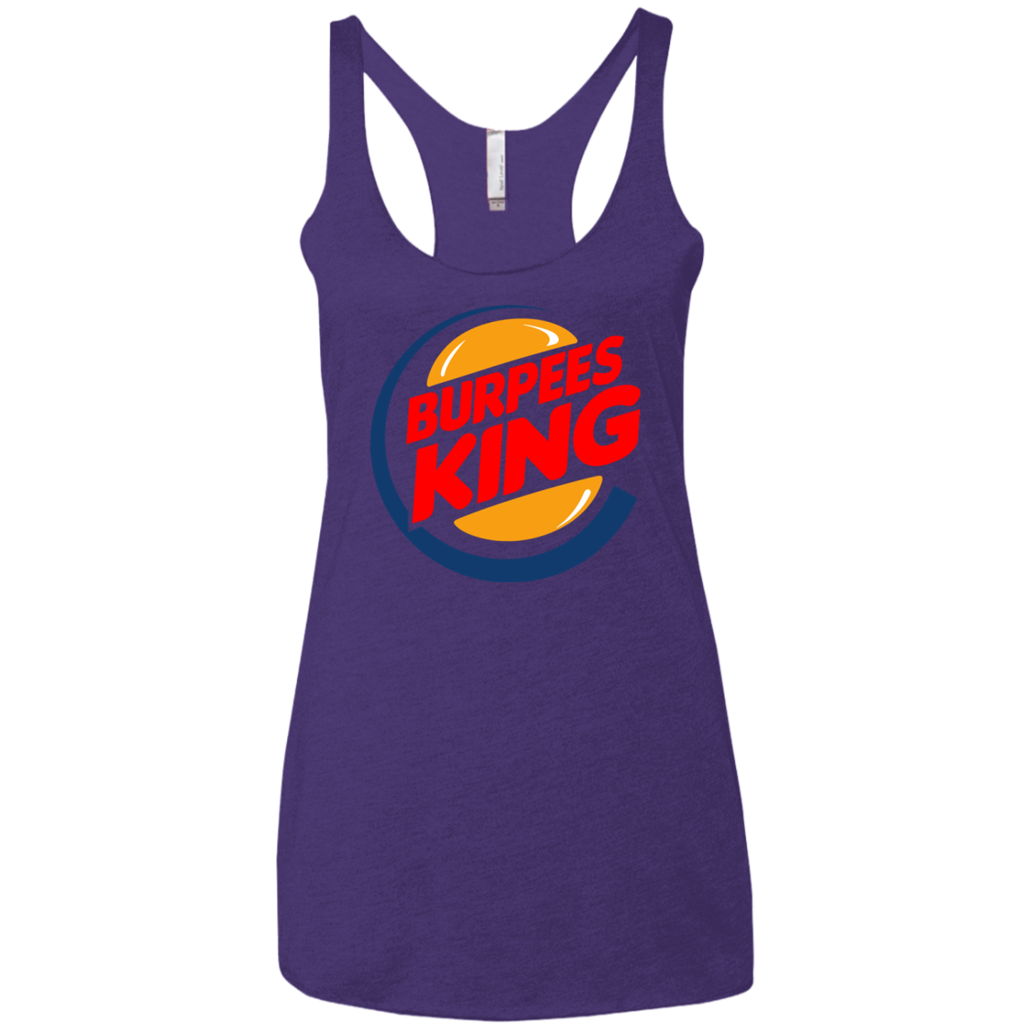 Burpees King Women's Triblend Racerback Tank