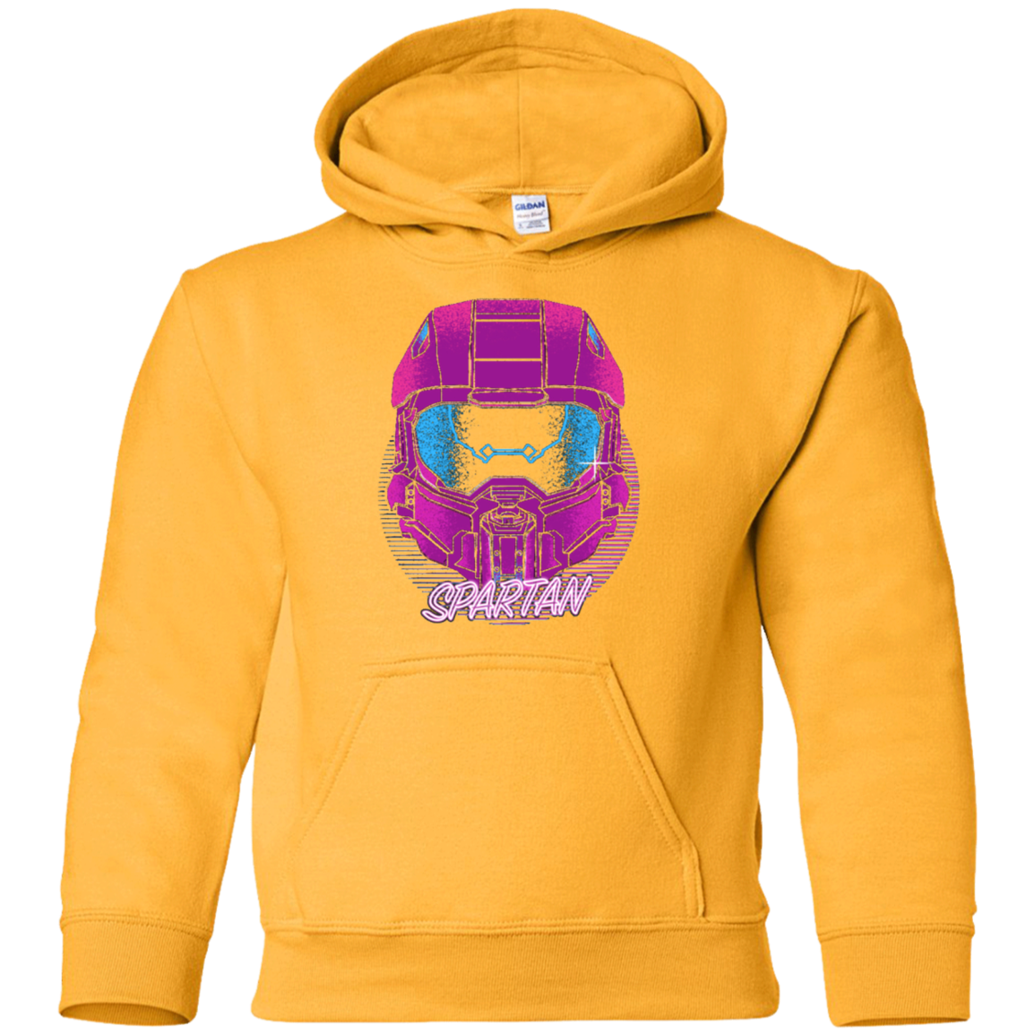 Spartan Helmet 80's Youth Hoodie