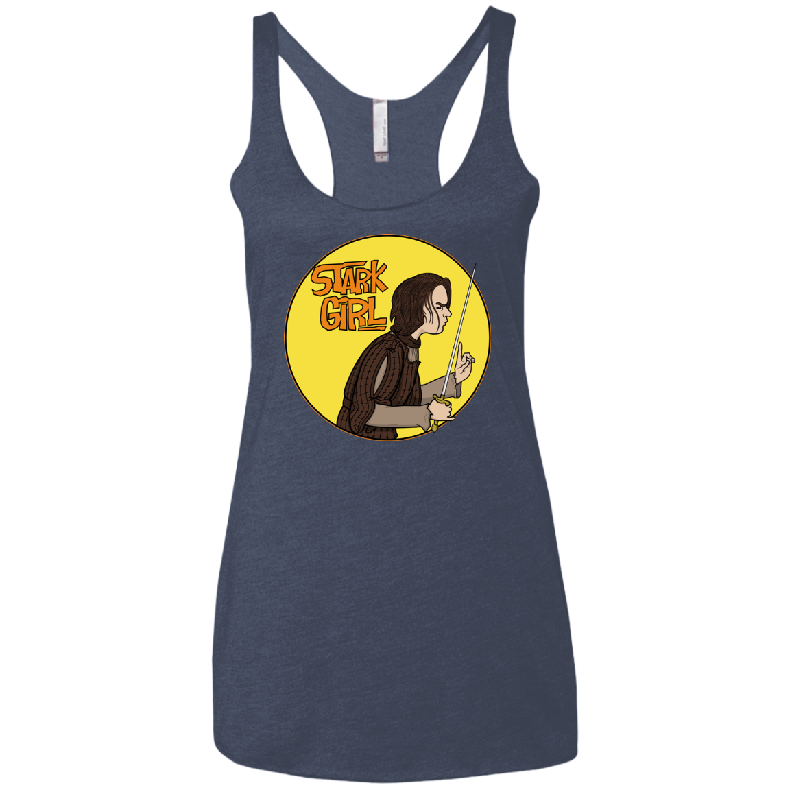 Stark girl Women's Triblend Racerback Tank