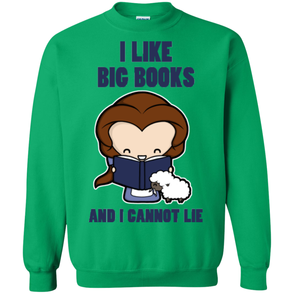 I Like Big Books Crewneck Sweatshirt