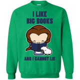 I Like Big Books Crewneck Sweatshirt