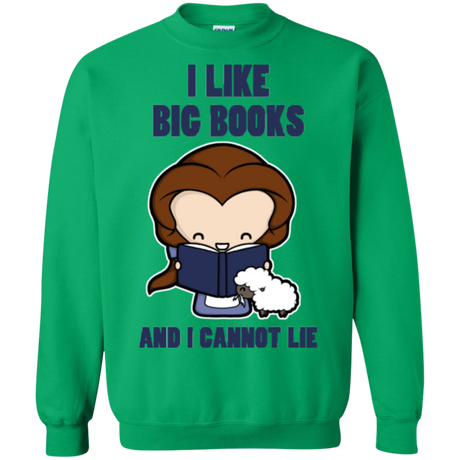 I Like Big Books Crewneck Sweatshirt