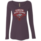 Singer Auto Salvage Women's Triblend Long Sleeve Shirt