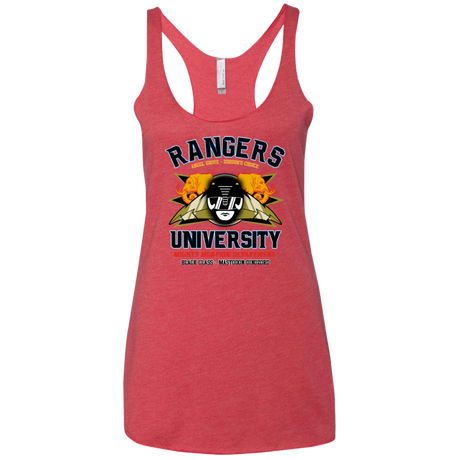 Rangers U Black Ranger Women's Triblend Racerback Tank