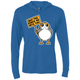 May The Porgs Be With You Triblend Long Sleeve Hoodie Tee