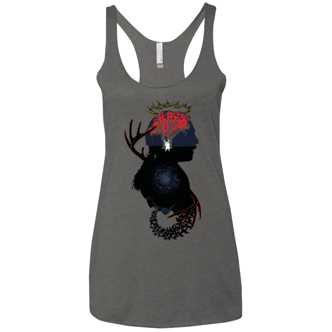 Spiral Detective Women's Triblend Racerback Tank