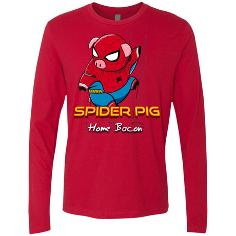 Spider Pig Build Line Men's Premium Long Sleeve