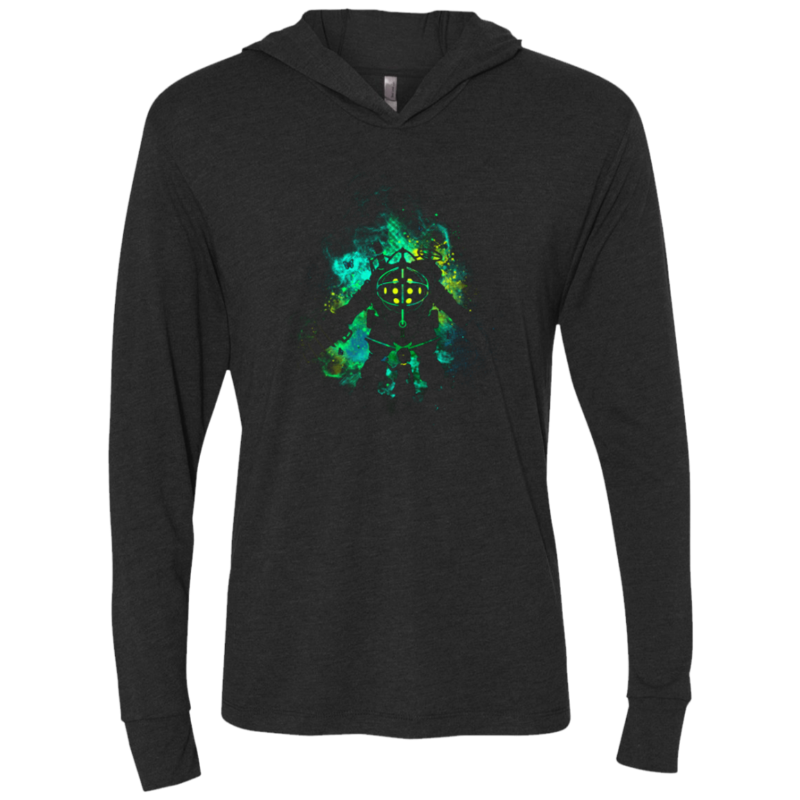 RAPTURE ART Triblend Long Sleeve Hoodie Tee