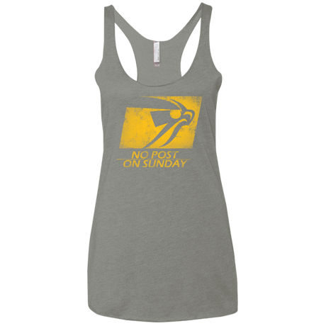 No Post On Sunday Women's Triblend Racerback Tank