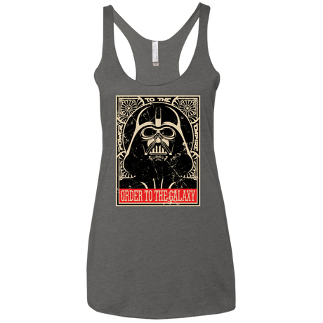 Order to the galaxy Women's Triblend Racerback Tank