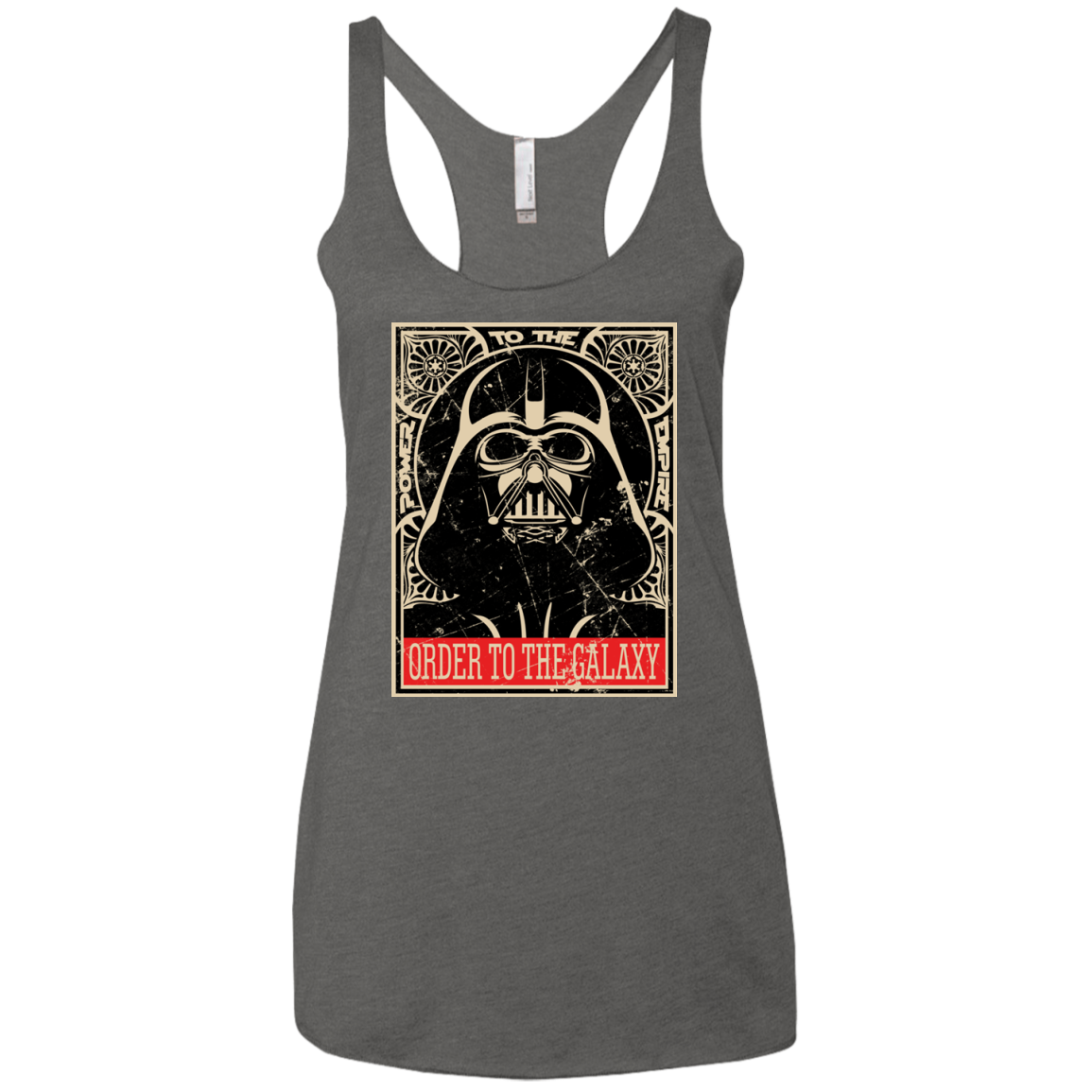 Order to the galaxy Women's Triblend Racerback Tank