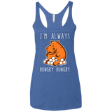 Hungry Hungry Women's Triblend Racerback Tank
